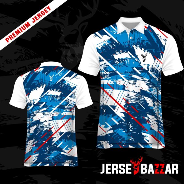 Collar Volleyball Half Sleeves Jersey 00033